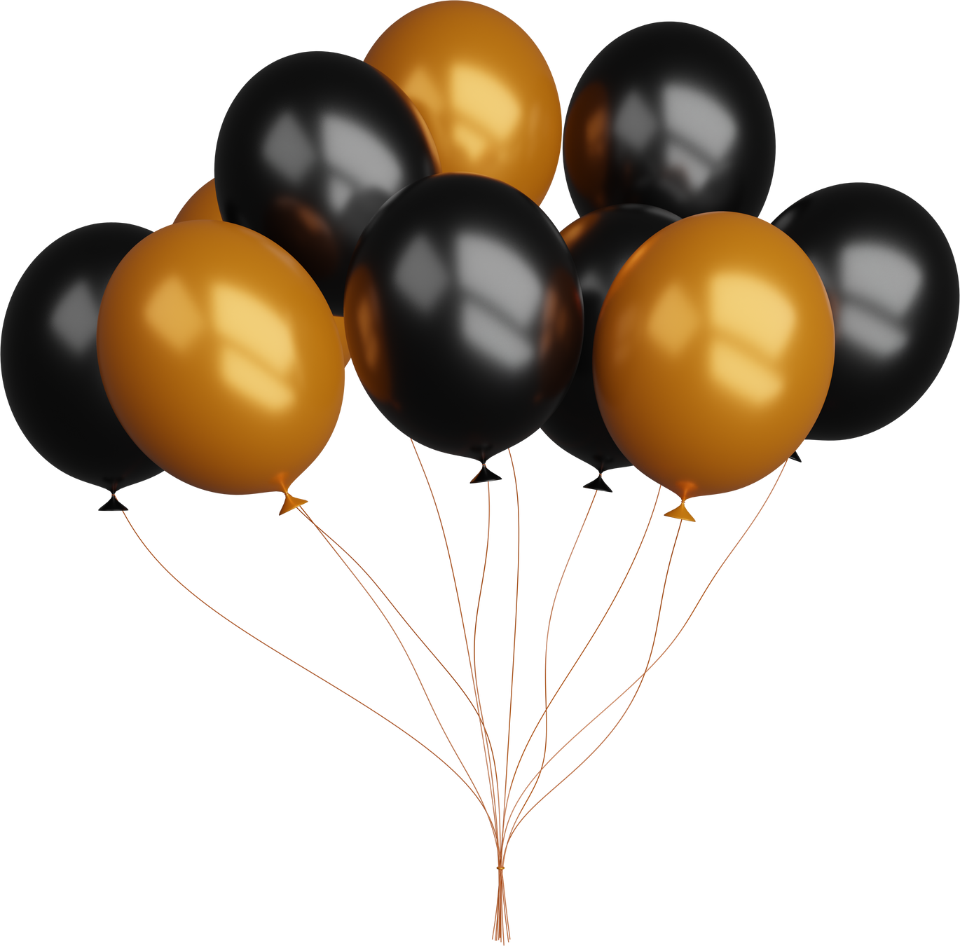 Luxury Balloons Transparent Background